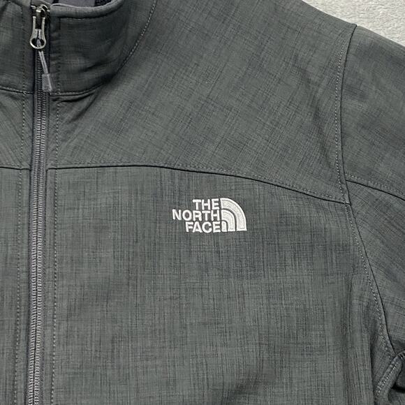 North Face Jacket Mens Extra Large Gray Softshell AMUP Full Zip Fleece Lined - Picture 2 of 13